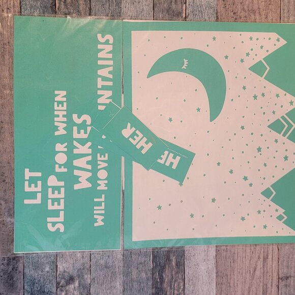 Move Mountains ~ Reuseable silk screen stencil 12 x 18 - Picture 2 of 4